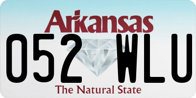 AR license plate 052WLU