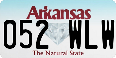 AR license plate 052WLW