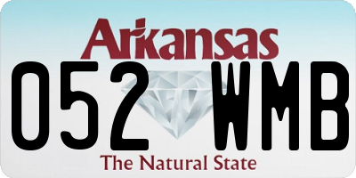 AR license plate 052WMB
