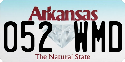 AR license plate 052WMD