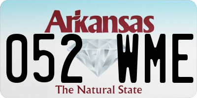 AR license plate 052WME