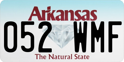 AR license plate 052WMF