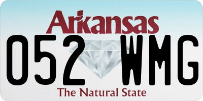 AR license plate 052WMG