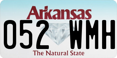 AR license plate 052WMH