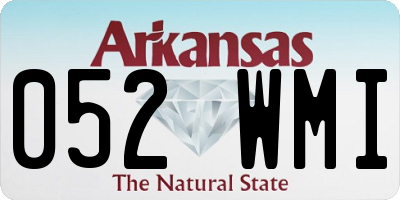 AR license plate 052WMI