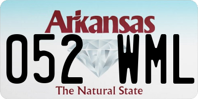 AR license plate 052WML