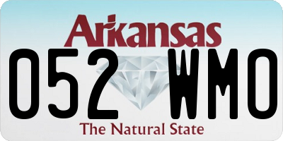 AR license plate 052WMO