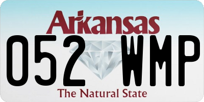 AR license plate 052WMP