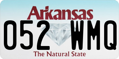 AR license plate 052WMQ