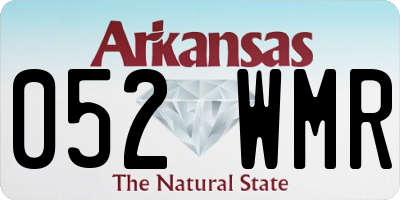 AR license plate 052WMR