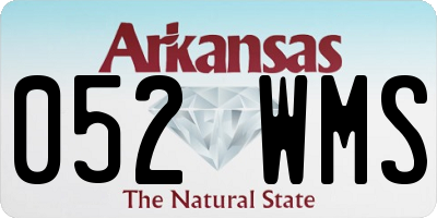 AR license plate 052WMS