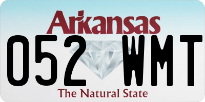 AR license plate 052WMT