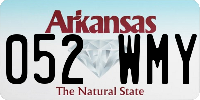 AR license plate 052WMY