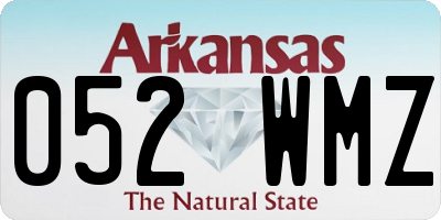 AR license plate 052WMZ