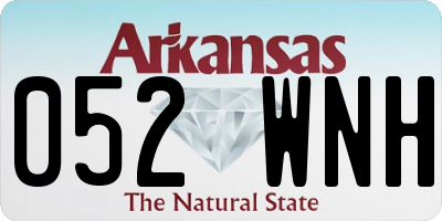 AR license plate 052WNH