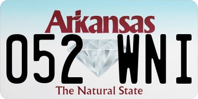 AR license plate 052WNI