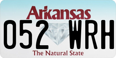 AR license plate 052WRH