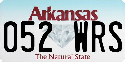 AR license plate 052WRS
