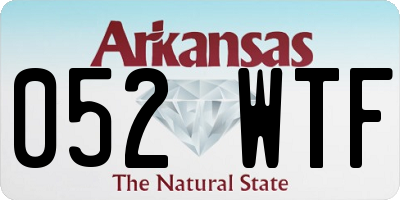 AR license plate 052WTF