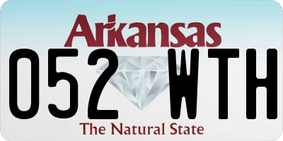 AR license plate 052WTH