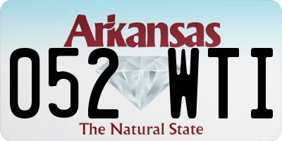 AR license plate 052WTI