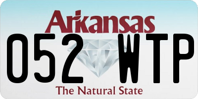 AR license plate 052WTP