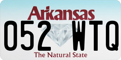 AR license plate 052WTQ