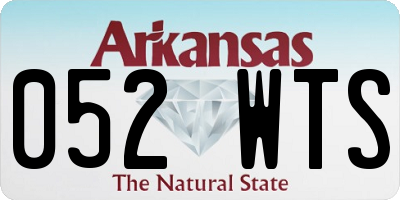 AR license plate 052WTS