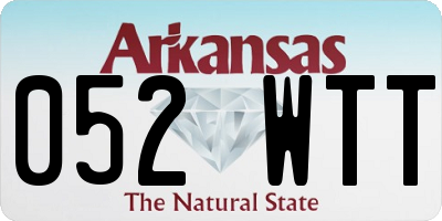 AR license plate 052WTT