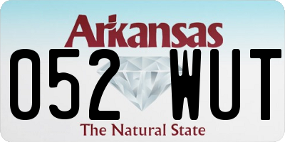 AR license plate 052WUT
