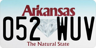 AR license plate 052WUV