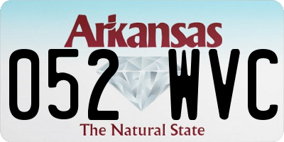 AR license plate 052WVC