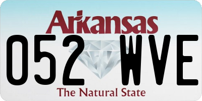 AR license plate 052WVE