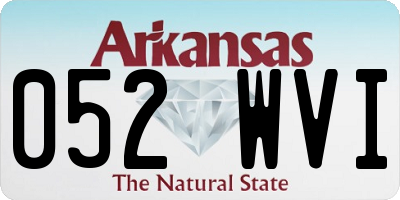 AR license plate 052WVI