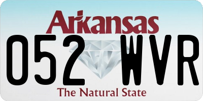 AR license plate 052WVR