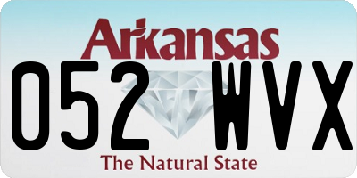 AR license plate 052WVX