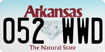 AR license plate 052WWD