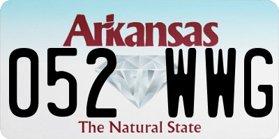 AR license plate 052WWG