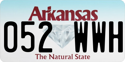 AR license plate 052WWH