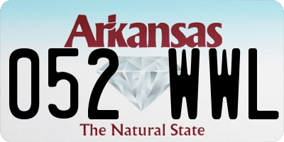 AR license plate 052WWL