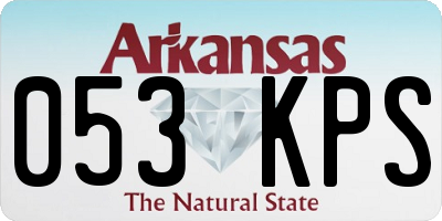 AR license plate 053KPS