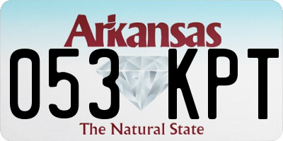 AR license plate 053KPT