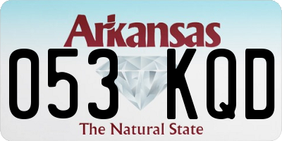 AR license plate 053KQD