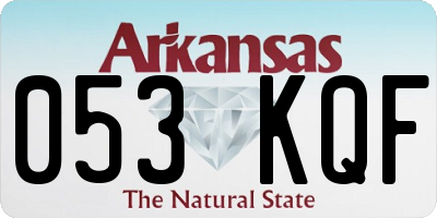 AR license plate 053KQF