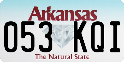 AR license plate 053KQI