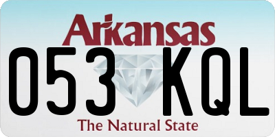 AR license plate 053KQL