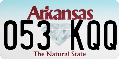 AR license plate 053KQQ