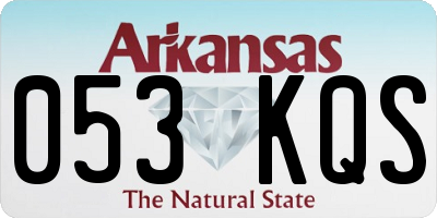 AR license plate 053KQS