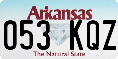 AR license plate 053KQZ