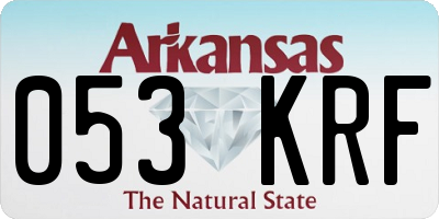 AR license plate 053KRF